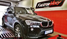 BMW F25 X3 2.0d 190 KM 140 kW – remap