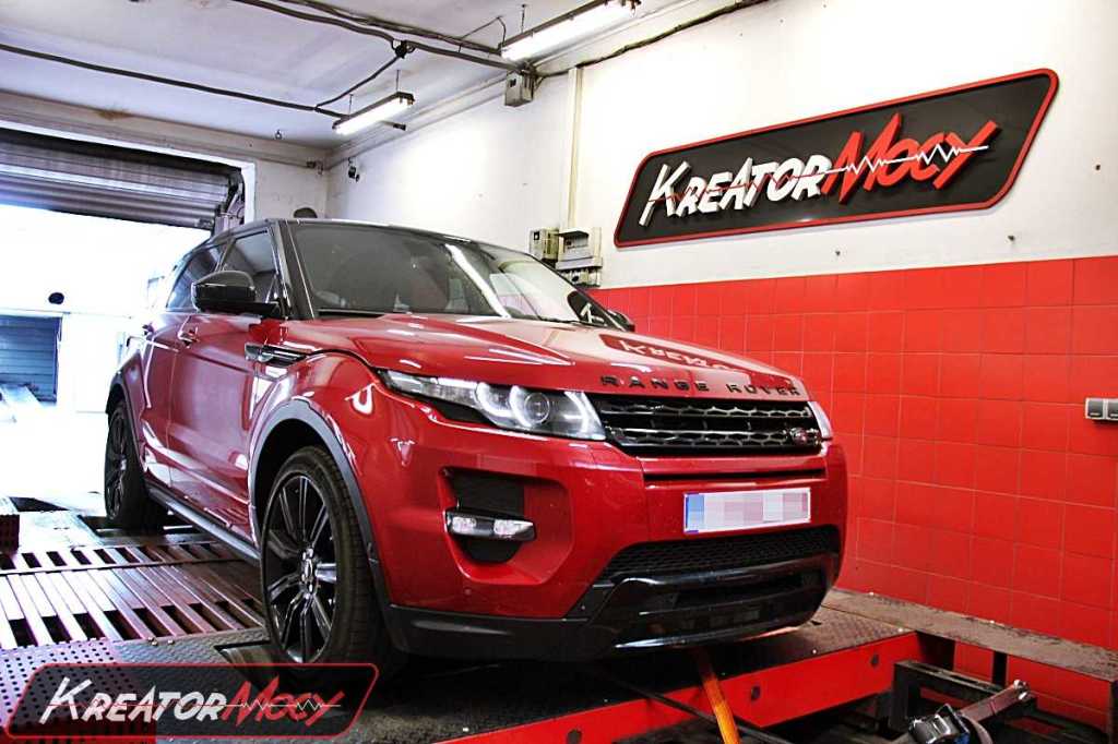 Chip tuning Range Rover Evoque 2.2 SD4 190 KM Kreator Mocy