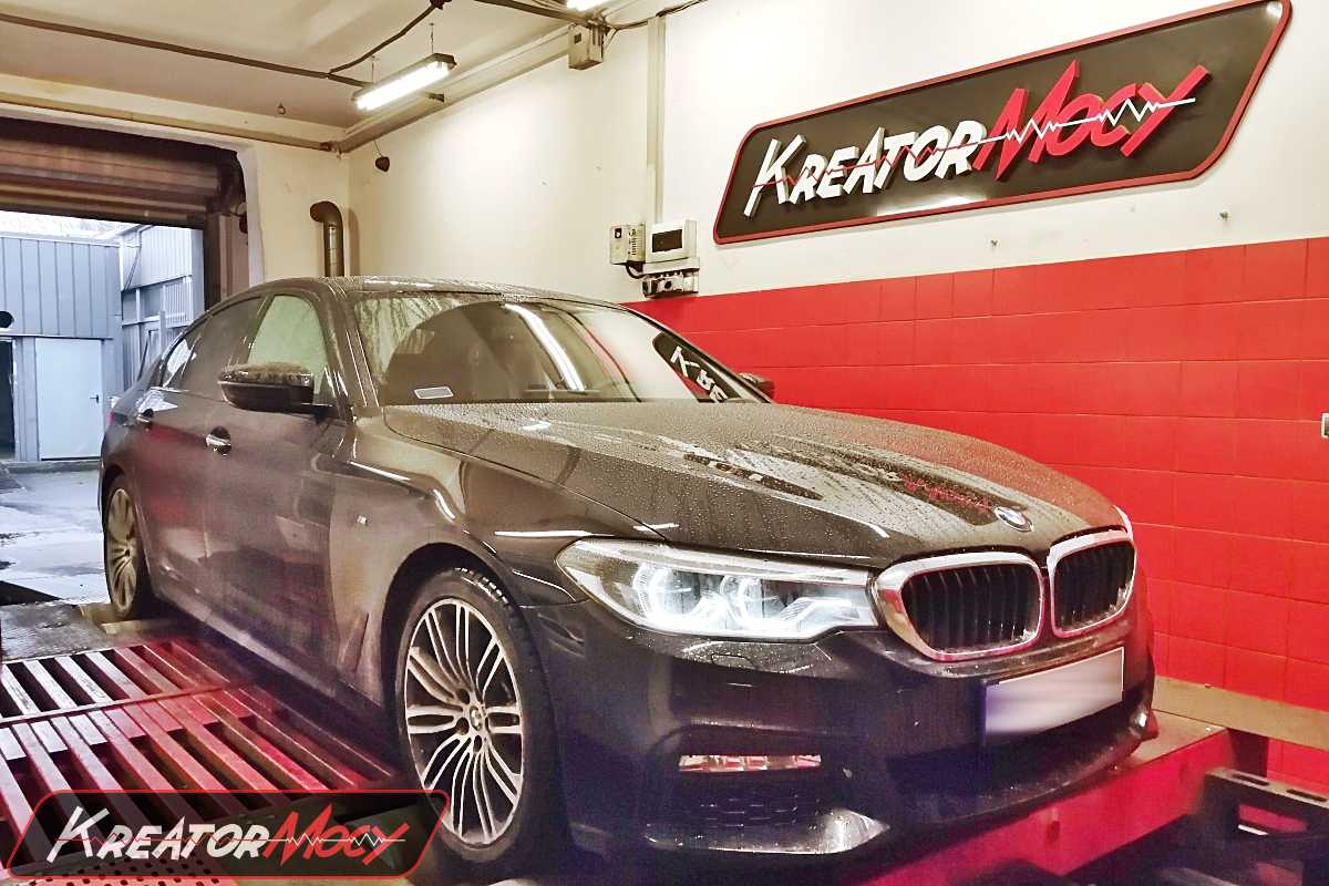 Chip tuning BMW 5 G30 530i 2.0T 252 KM Kreator Mocy