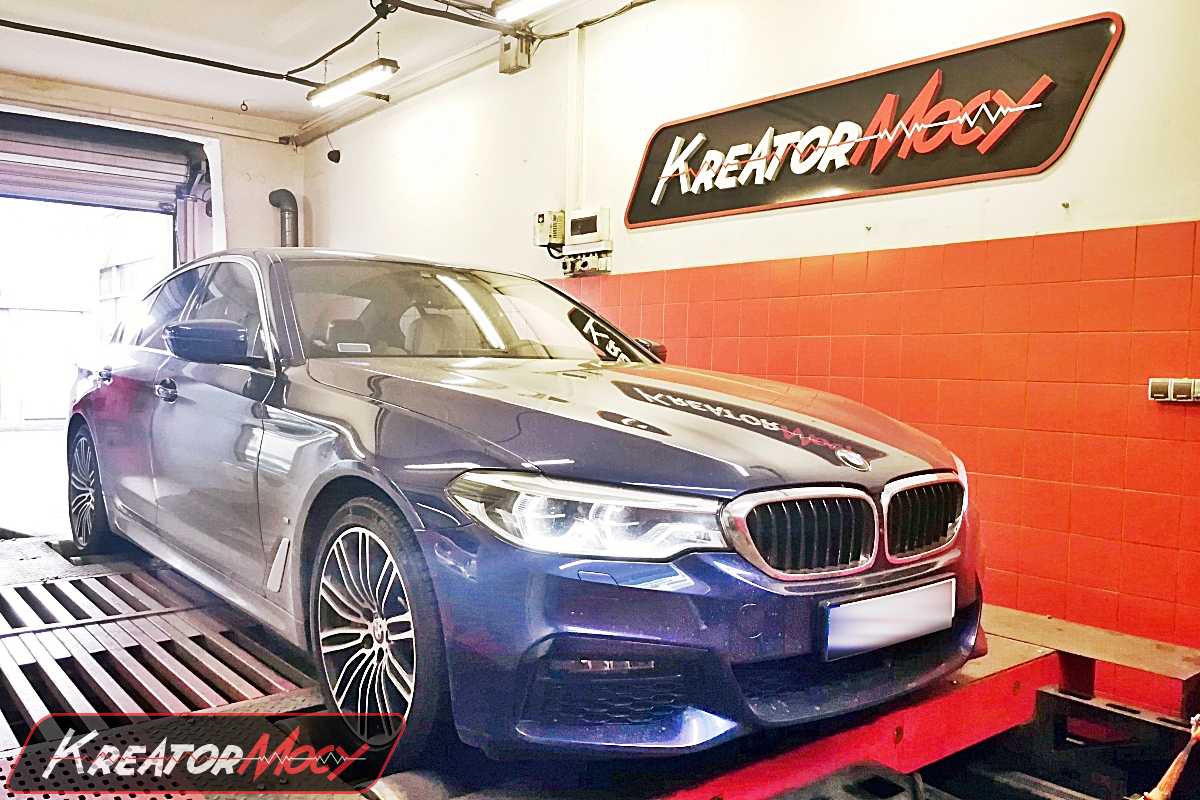 Chip tuning BMW 5 G30 530e 2.0T 252 KM Kreator Mocy